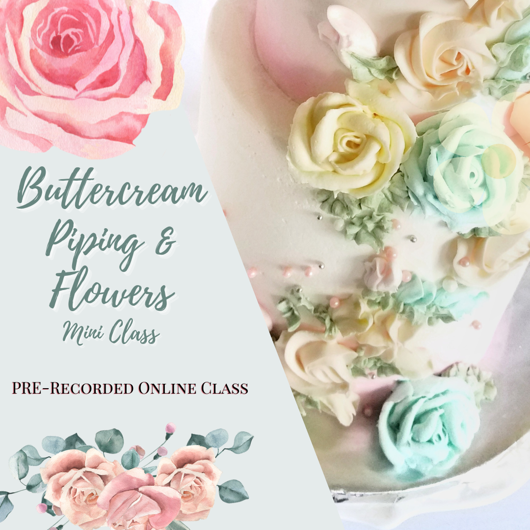 ONLINE Buttercream Piping and Flowers Mini Class