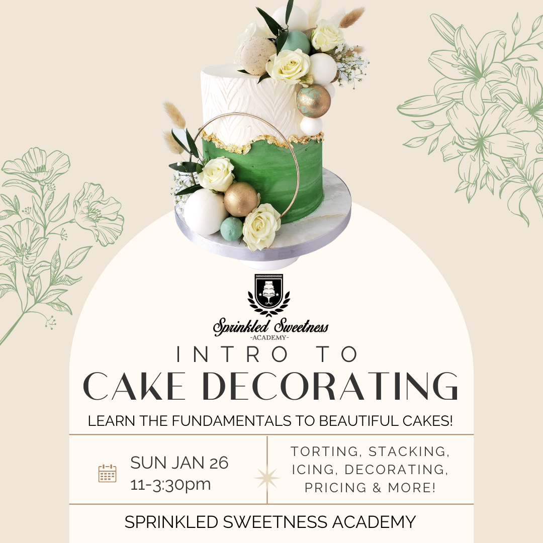 Intro to Cake Decorating (SUN JAN 26)